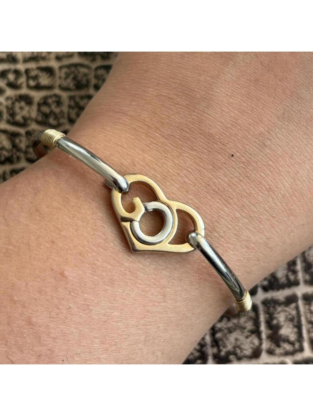 2 TONE CLIP BANGLE